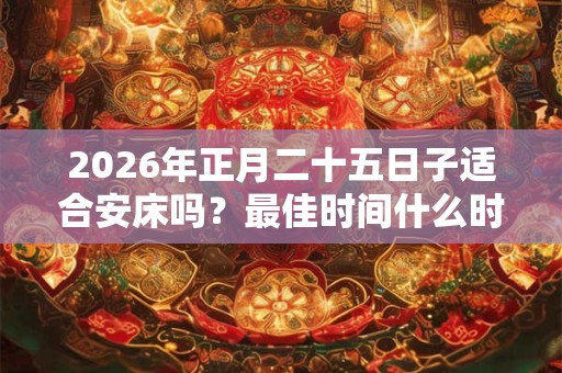 2026年正月二十五日子适合安床吗？最佳时间什么时候？