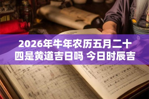 2026年牛年农历五月二十四是黄道吉日吗 今日时辰吉凶
