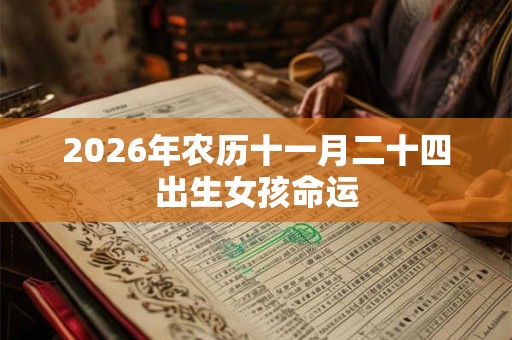 2026年农历十一月二十四出生女孩命运