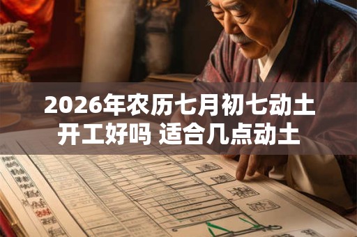 2026年农历七月初七动土开工好吗 适合几点动土