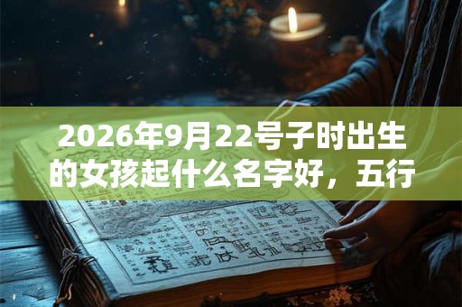 2026年9月22号子时出生的女孩起什么名字好，五行属什么