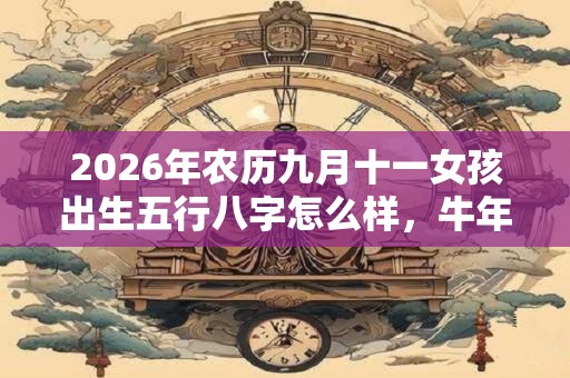 2026年农历九月十一女孩出生五行八字怎么样，牛年起名推荐