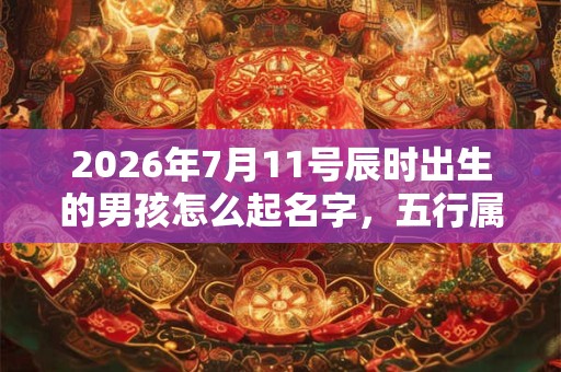 2026年7月11号辰时出生的男孩怎么起名字，五行属什么