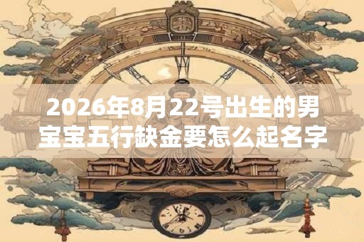 2026年8月22号出生的男宝宝五行缺金要怎么起名字