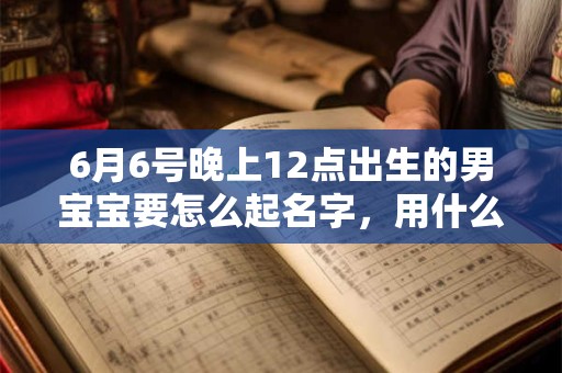 6月6号晚上12点出生的男宝宝要怎么起名字，用什么字好
