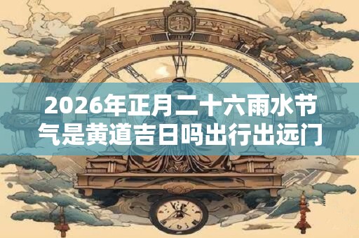 2026年正月二十六雨水节气是黄道吉日吗出行出远门好不好？