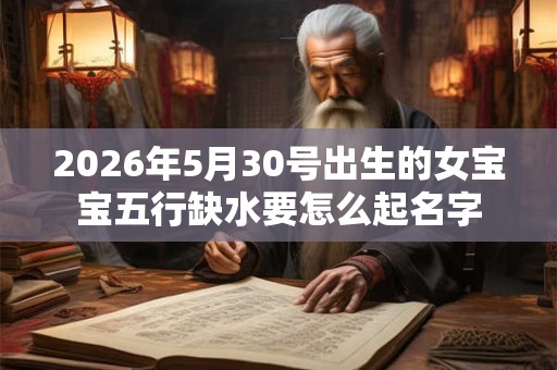 2026年5月30号出生的女宝宝五行缺水要怎么起名字