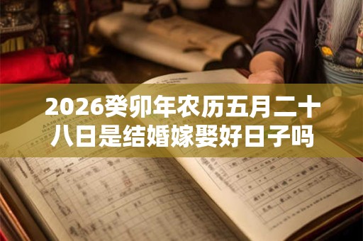 2026癸卯年农历五月二十八日是结婚嫁娶好日子吗