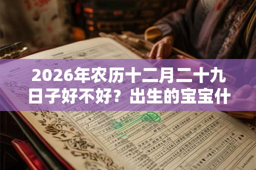 2026年农历十二月二十九日子好不好？出生的宝宝什么命？