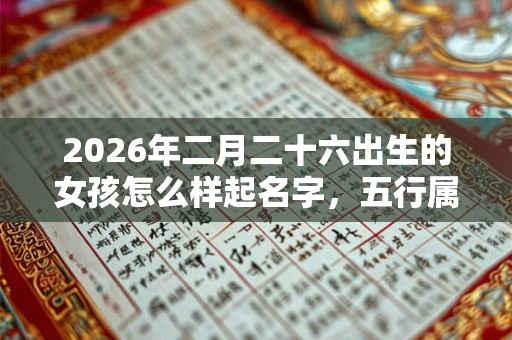 2026年二月二十六出生的女孩怎么样起名字，五行属什么