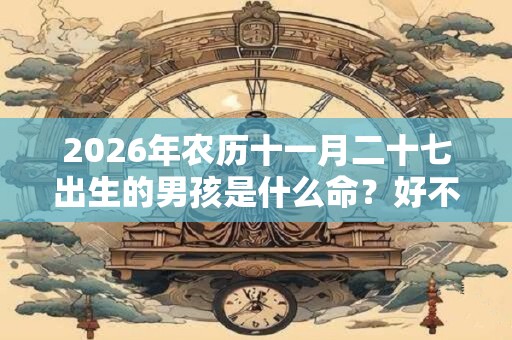 2026年农历十一月二十七出生的男孩是什么命？好不好？