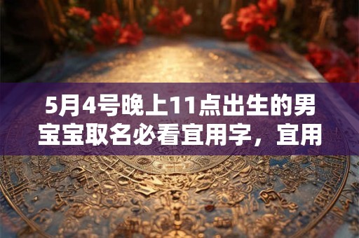 5月4号晚上11点出生的男宝宝取名必看宜用字，宜用名