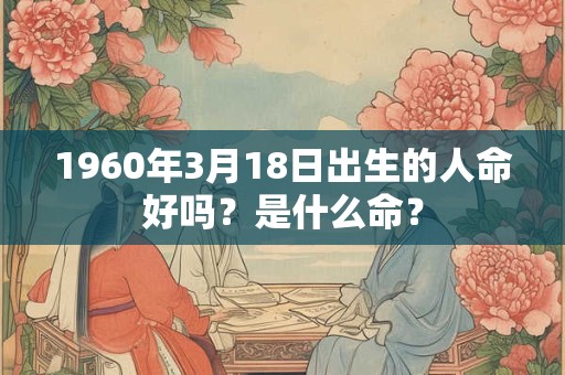 1960年3月18日出生的人命好吗？是什么命？
