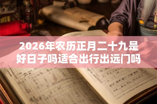 2026年农历正月二十九是好日子吗适合出行出远门吗？