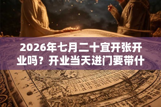 2026年七月二十宜开张开业吗？开业当天进门要带什么