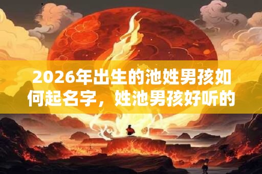 2026年出生的池姓男孩如何起名字，姓池男孩好听的名字