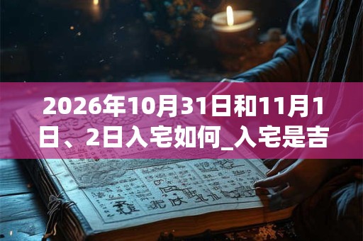 2026年10月31日和11月1日、2日入宅如何_入宅是吉日吗