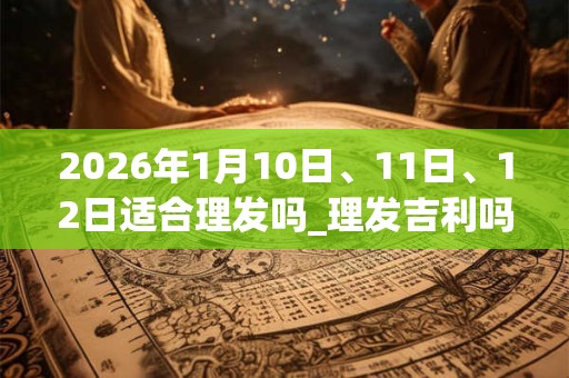 2026年1月10日、11日、12日适合理发吗_理发吉利吗