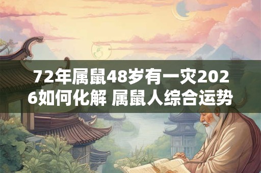 72年属鼠48岁有一灾2026如何化解 属鼠人综合运势