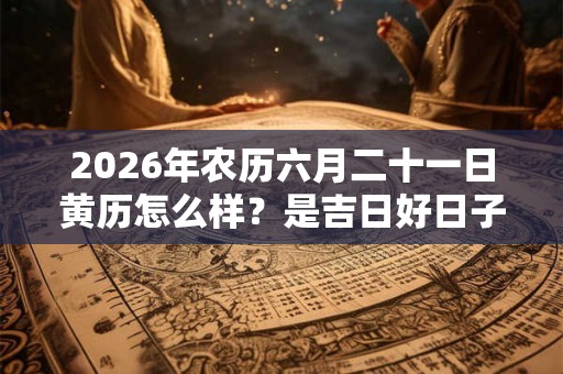 2026年农历六月二十一日黄历怎么样？是吉日好日子吗？