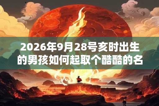 2026年9月28号亥时出生的男孩如何起取个酷酷的名字，五行属什么