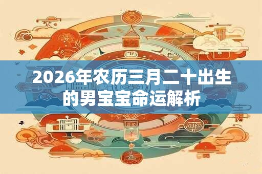2026年农历三月二十出生的男宝宝命运解析