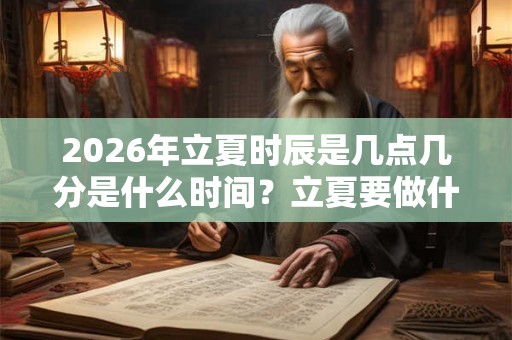 2026年立夏时辰是几点几分是什么时间？立夏要做什么？