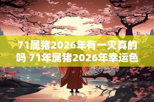 71属猪2026年有一灾真的吗 71年属猪2026年幸运色