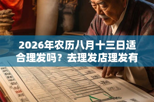 2026年农历八月十三日适合理发吗？去理发店理发有什么讲究？