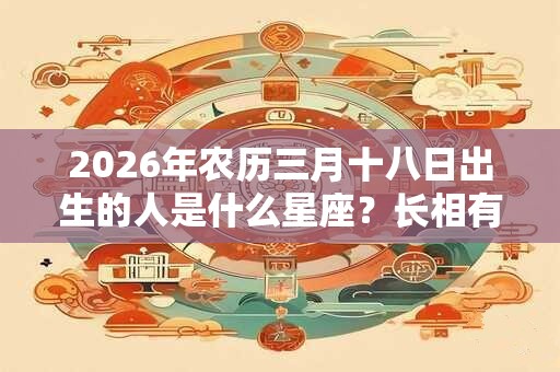 2026年农历三月十八日出生的人是什么星座？长相有什么特点？