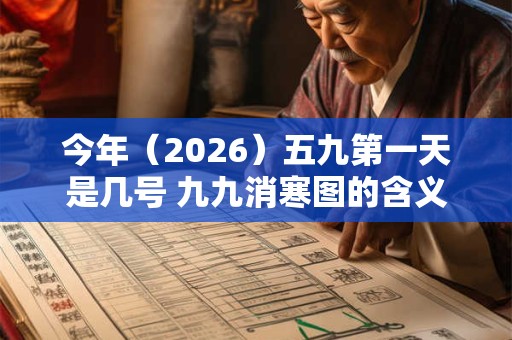 今年（2026）五九第一天是几号 九九消寒图的含义是什么