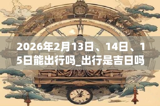2026年2月13日、14日、15日能出行吗_出行是吉日吗