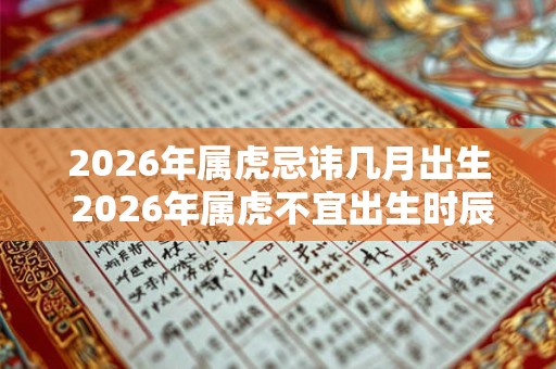 2026年属虎忌讳几月出生 2026年属虎不宜出生时辰