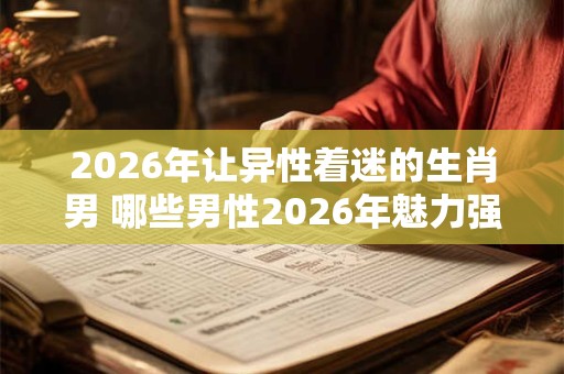 2026年让异性着迷的生肖男 哪些男性2026年魅力强大
