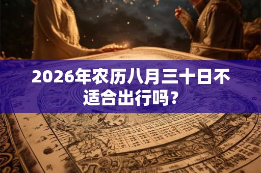 2026年农历八月三十日不适合出行吗？