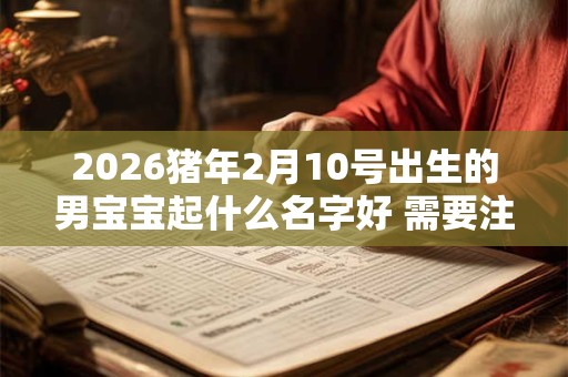 2026猪年2月10号出生的男宝宝起什么名字好 需要注意什么