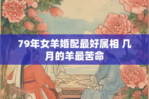 79年女羊婚配最好属相 几月的羊最苦命