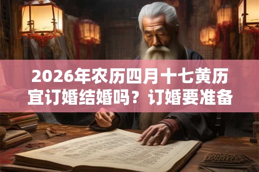 2026年农历四月十七黄历宜订婚结婚吗？订婚要准备什么？
