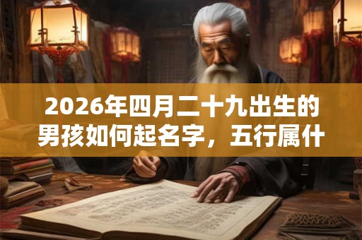 2026年四月二十九出生的男孩如何起名字,五行属什么 2026年四月二十九出生的男孩如何起名字,五行属什么