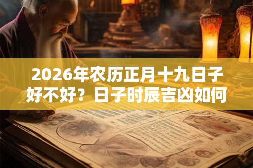 2026年农历正月十九日子好不好？日子时辰吉凶如何？