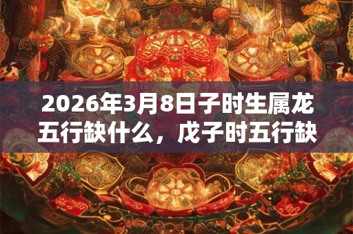 2026年3月8日子时生属龙五行缺什么，戊子时五行缺什么