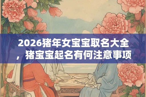 2026猪年女宝宝取名大全，猪宝宝起名有何注意事项？