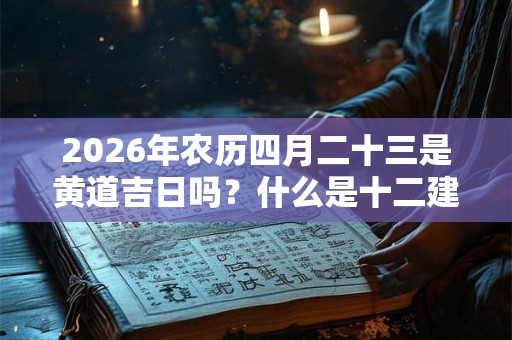 2026年农历四月二十三是黄道吉日吗？什么是十二建星？