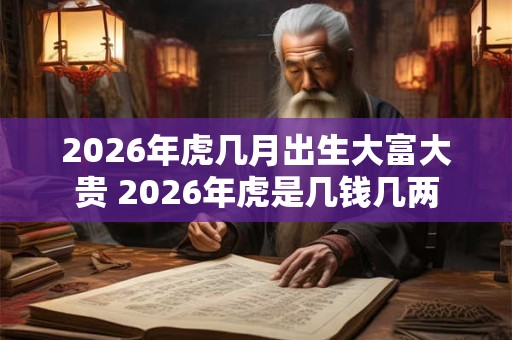 2026年虎几月出生大富大贵 2026年虎是几钱几两