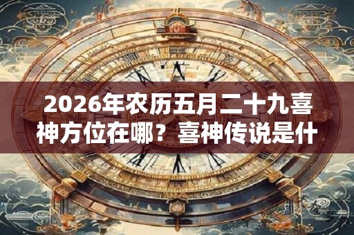 2026年农历五月二十九喜神方位在哪？喜神传说是什么？