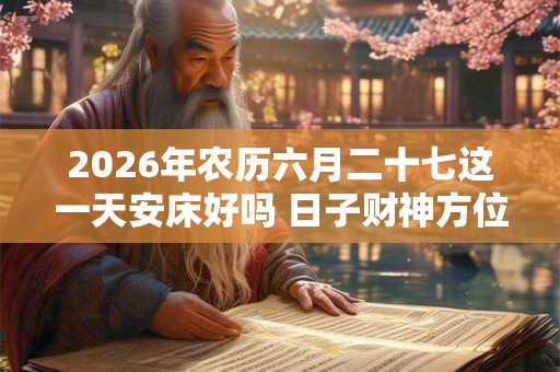 2026年农历六月二十七这一天安床好吗 日子财神方位 2026年农历六月二十七这一天安床好吗 日子财神方位