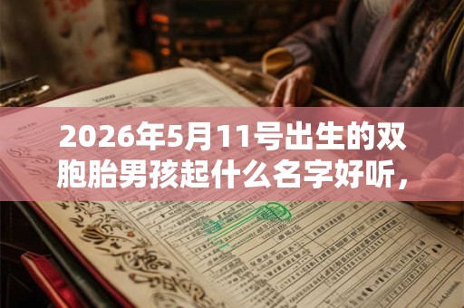 2026年5月11号出生的双胞胎男孩起什么名字好听，五行属什么
