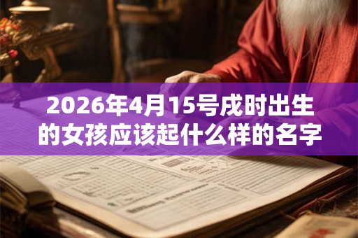 2026年4月15号戌时出生的女孩应该起什么样的名字