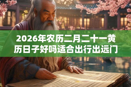 2026年农历二月二十一黄历日子好吗适合出行出远门吗？