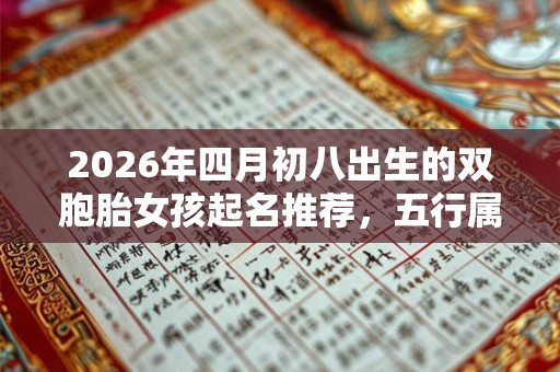 2026年四月初八出生的双胞胎女孩起名推荐，五行属什么